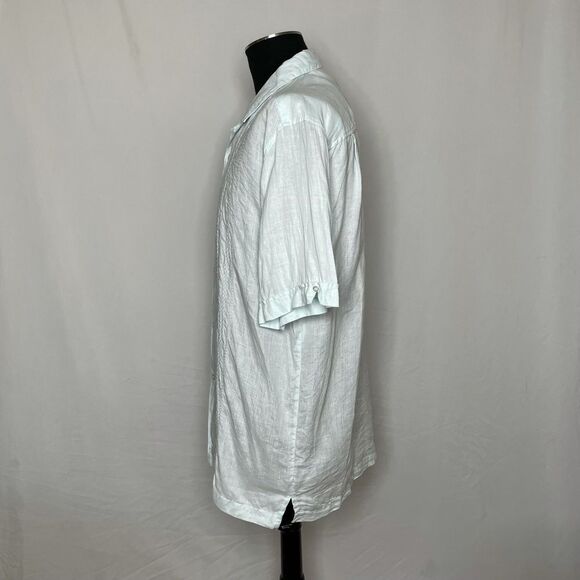 Cubavera 100% Linen Short Sleeve Button Down Shirt - Mens L - Picture 2 of 7